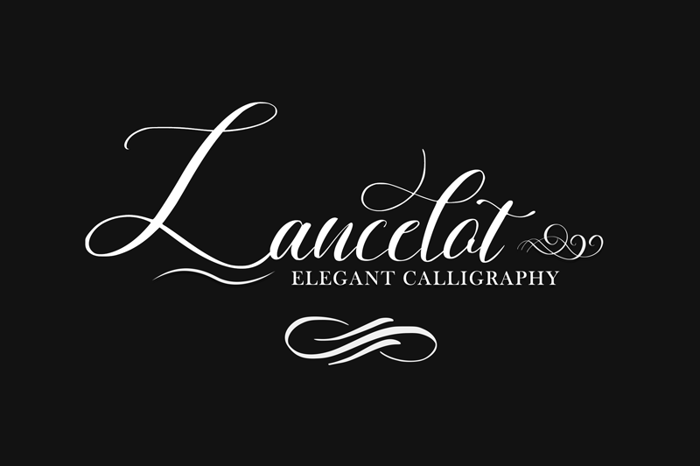 Lancelot Font poster