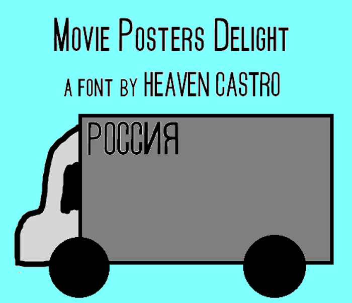 Movie Posters Delight Font poster