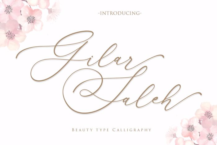 Gilar Saleh Font poster
