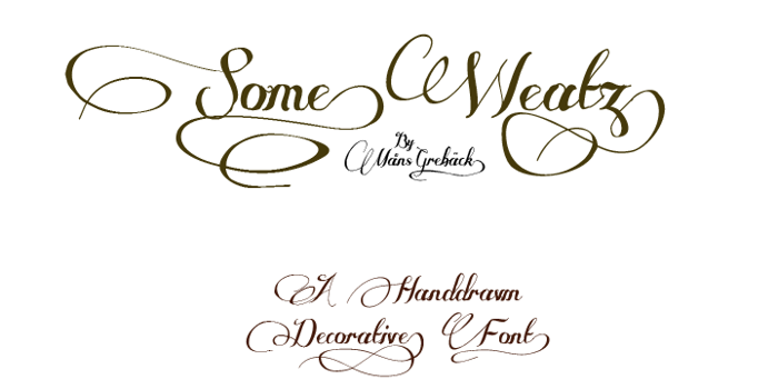 Some Weatz Font poster