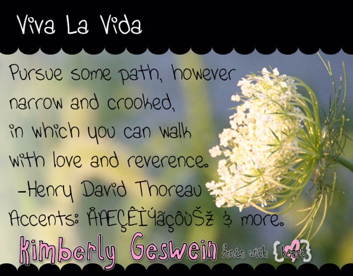 Viva La Vida Font poster