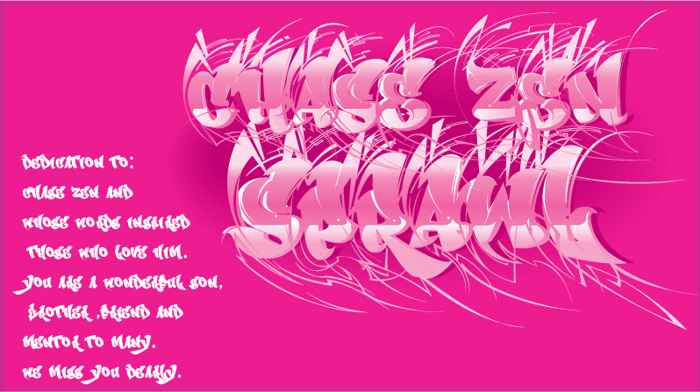 CHASE ZEN SPRAWL Font poster