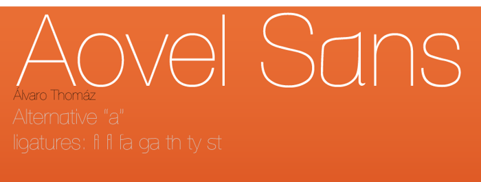 Aovel Sans Font poster