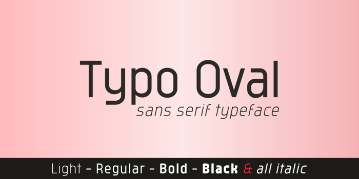 Typo Oval Font poster