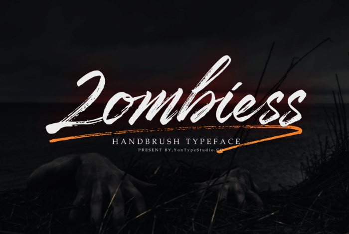 Zombiess Font poster