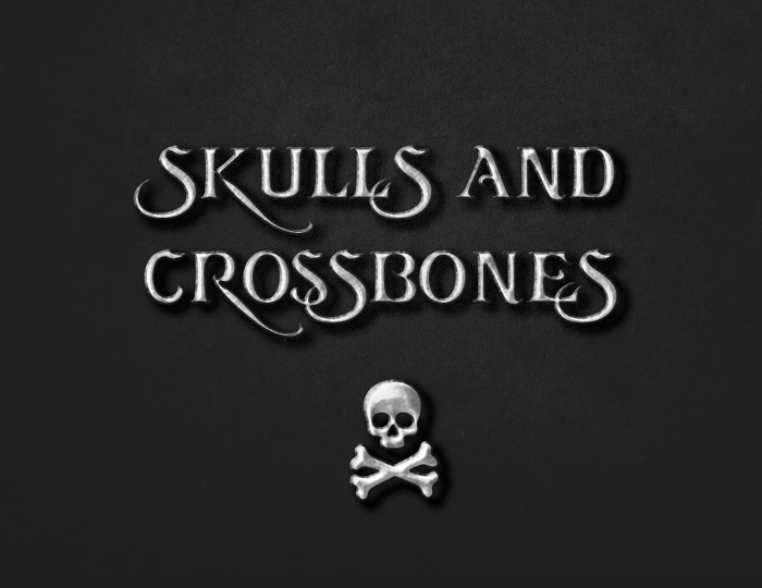 Skulls and Crossbones Font poster