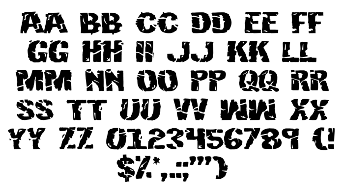 Hulkbusters Font poster