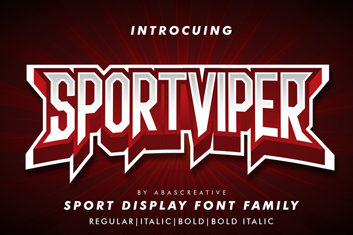 SPORTVIPER Font poster