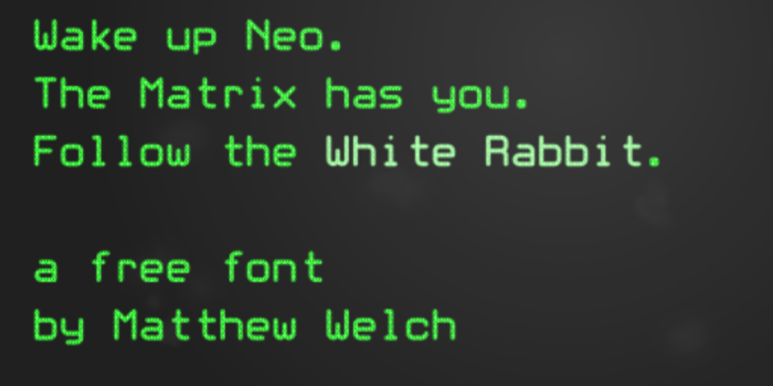 White Rabbit Font poster