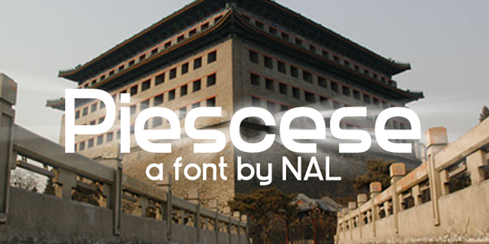Piescese Font poster