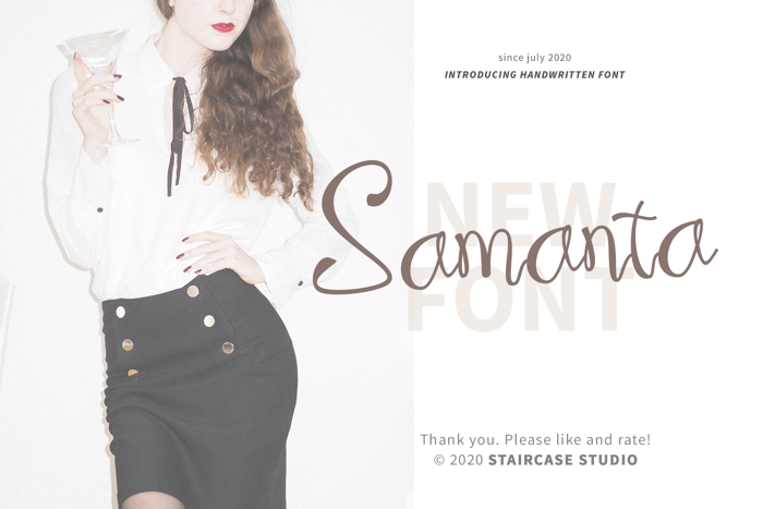Samanta Font poster