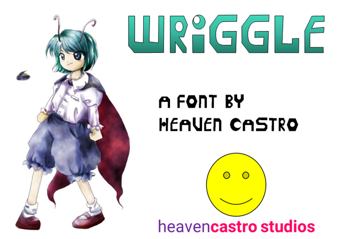 Wriggle Font poster