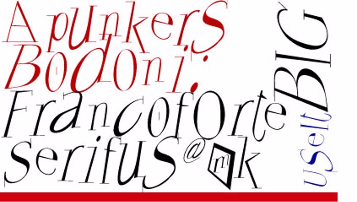 Francoforte Font poster