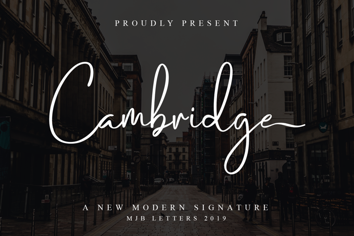 Cambridge Font poster