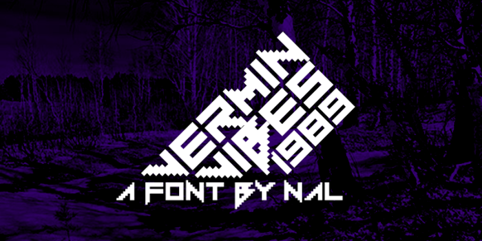 Vermin Vibes 1989 Font poster