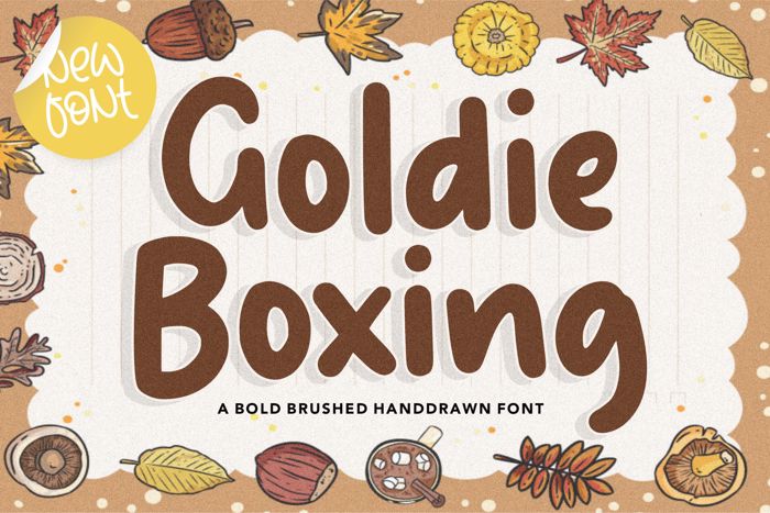 Goldie Boxing Font poster