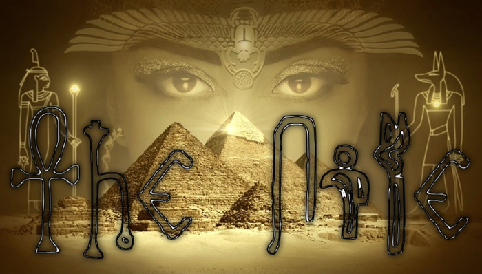Egyptian Outline Font poster