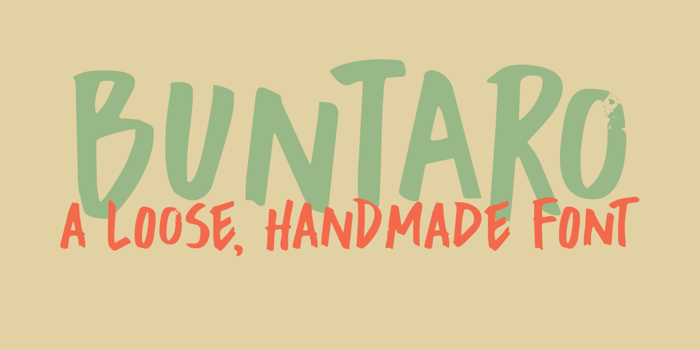 DK Buntaro Font poster