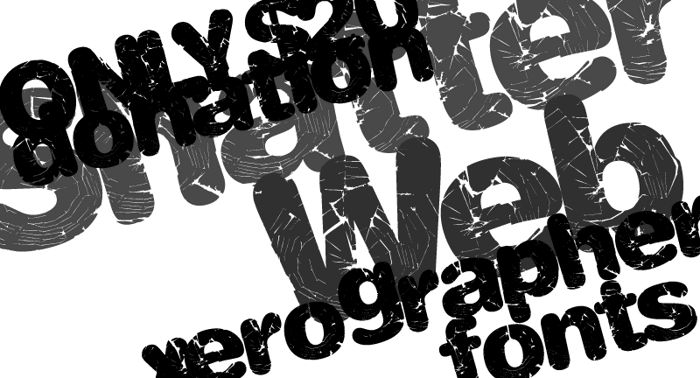 ShatterWeb Font poster