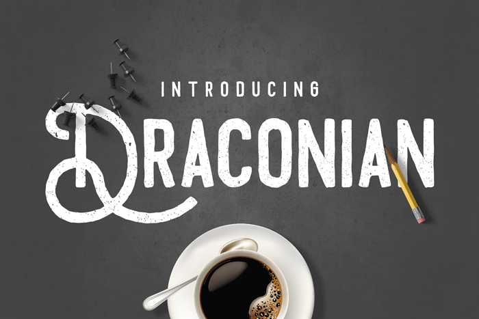 Draconian Font poster
