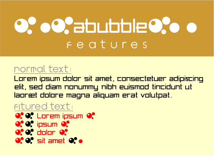 abubble Font poster