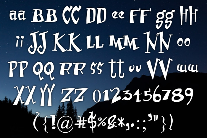 Erusually aniussed Font