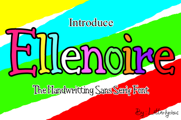 Ellenoire Font poster