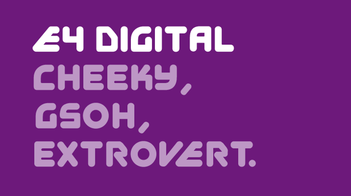 EFour Digital Font poster