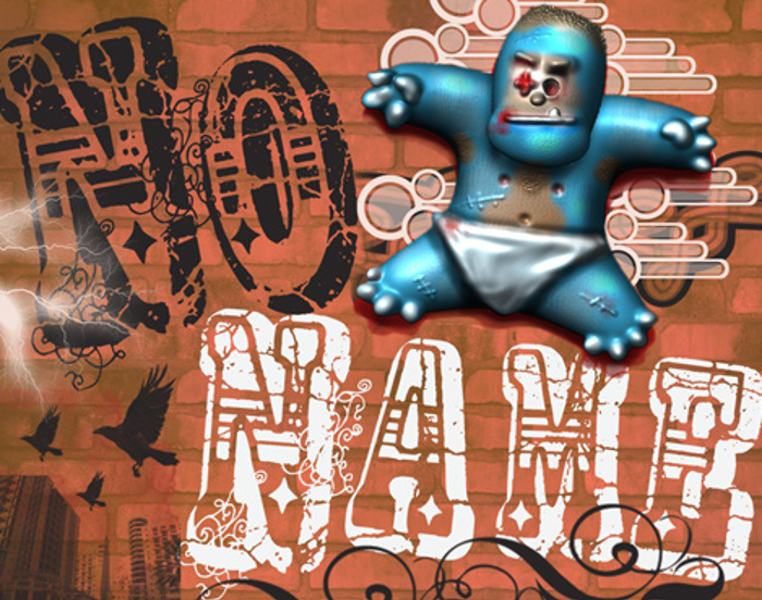 VTKS No Name Font poster