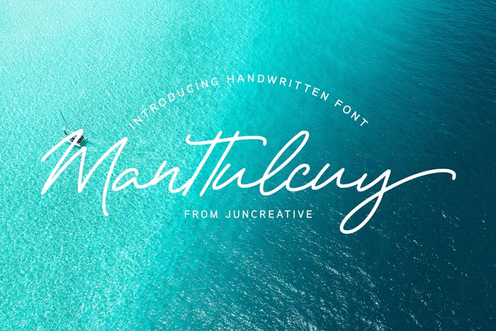 Manttulcuy Font poster