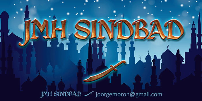 JMH Sindbad Font poster