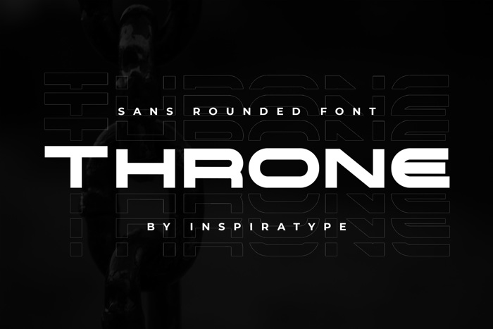 THRONE Font poster