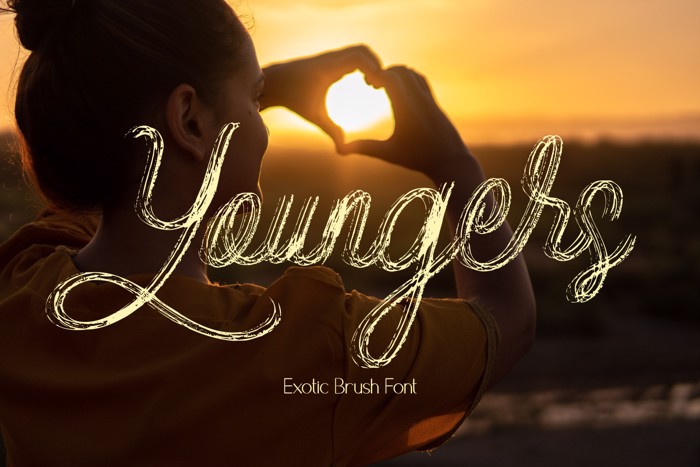 Youngers Font poster