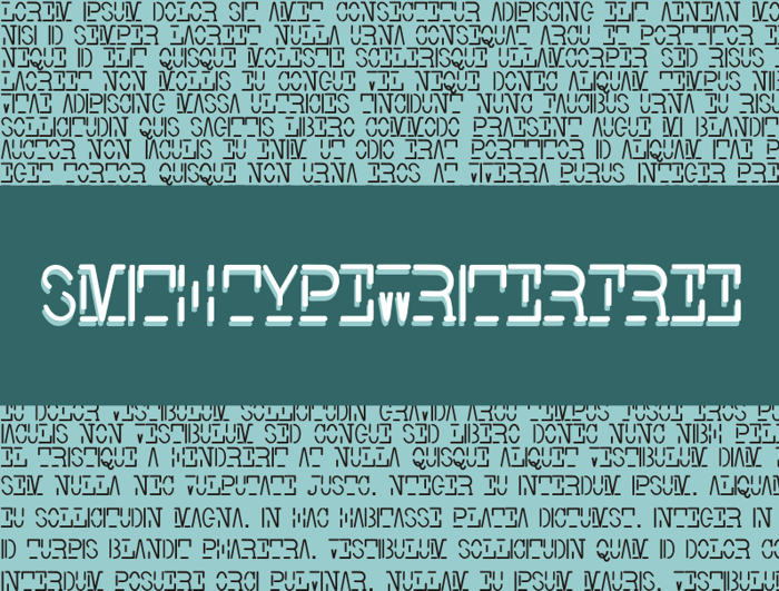 Smith-TypewriterFree Font poster
