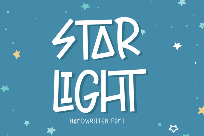 Star Light Font poster
