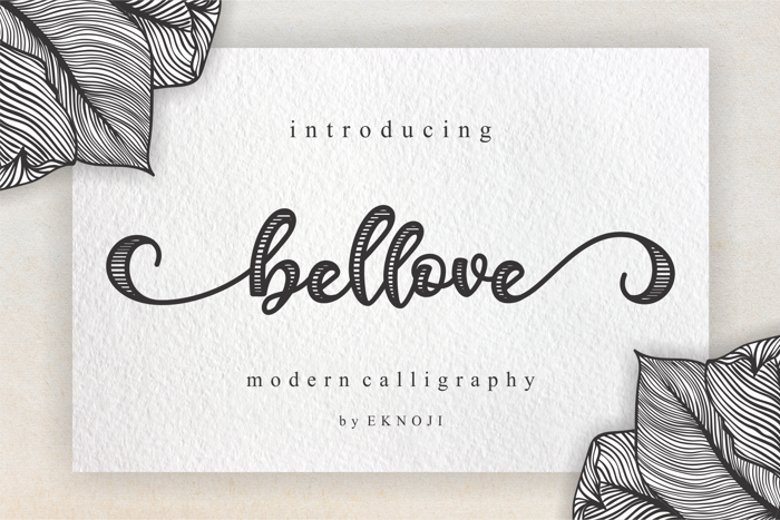 Bellove Font poster