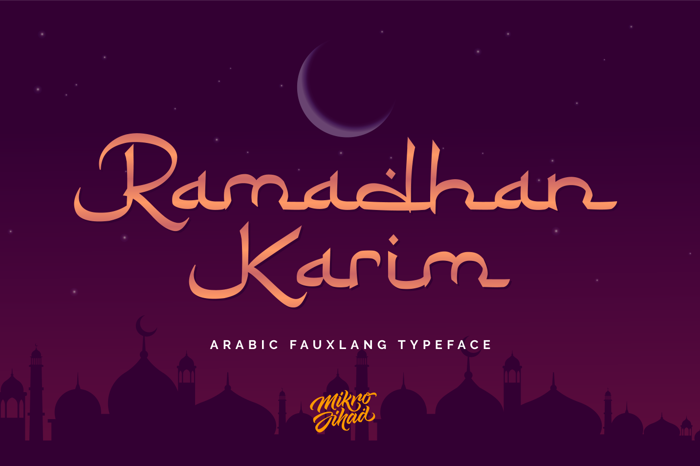 Ramadhan Karim Font poster