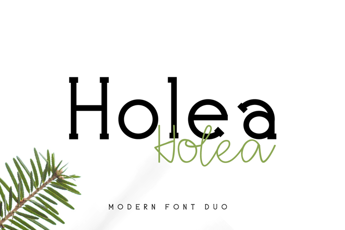 Holea Font poster