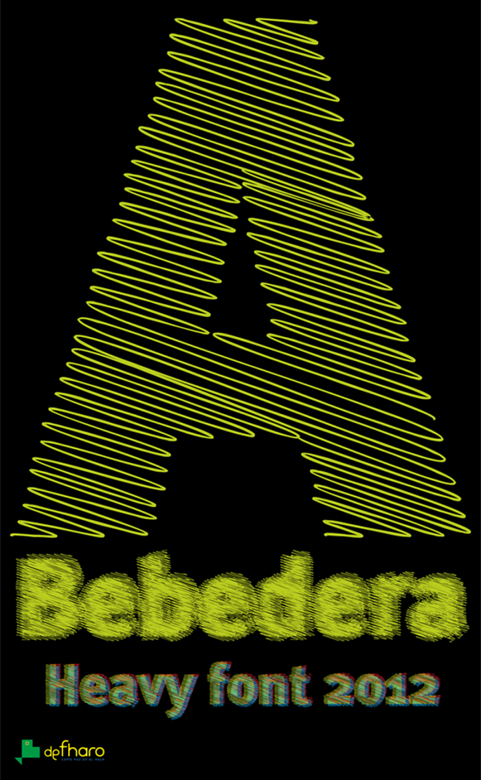 A Bebedera Font poster