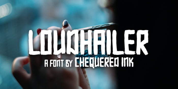 Loudhailer Font poster