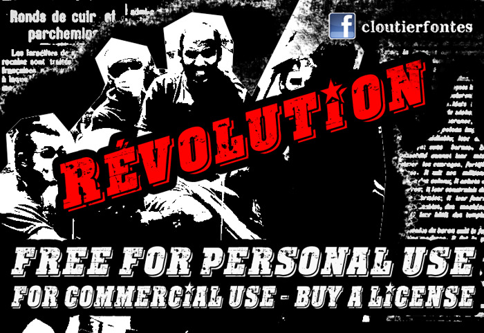 CF Revolution Font poster
