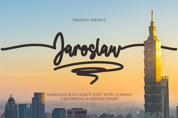 Jaroslaw Font poster