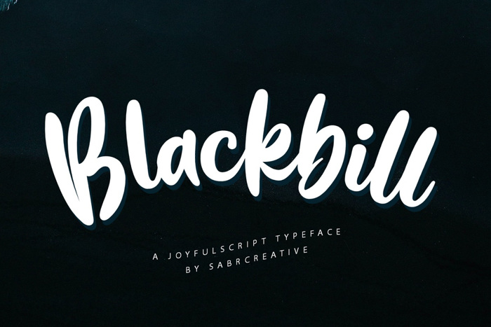 Blackbill Font poster