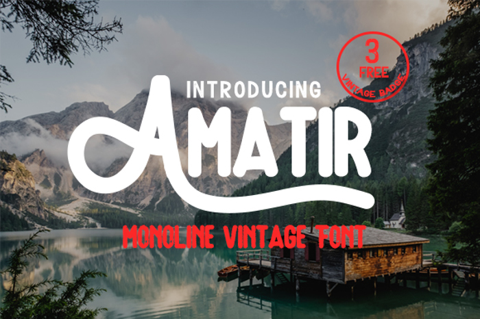 Amatir Font poster