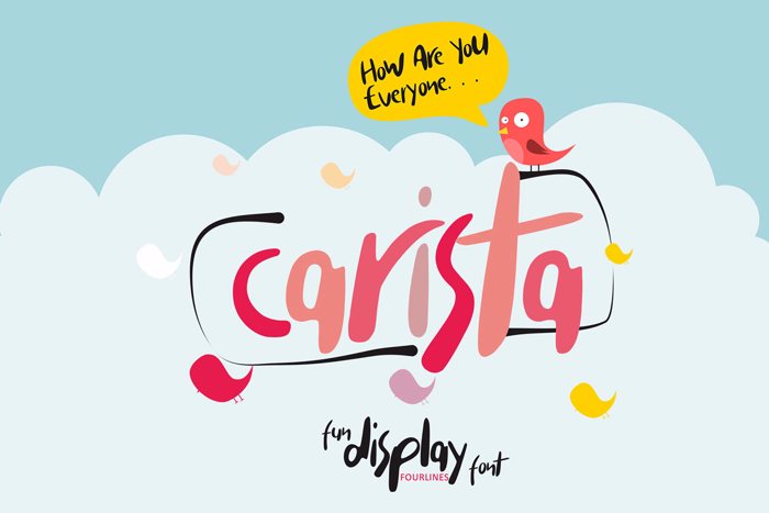 Carista Font poster