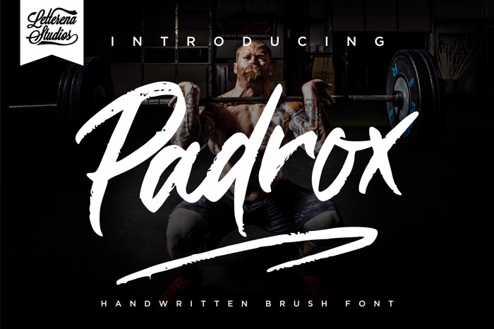 Padrox Font poster