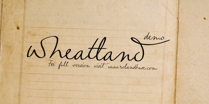wheatland-demo Font poster