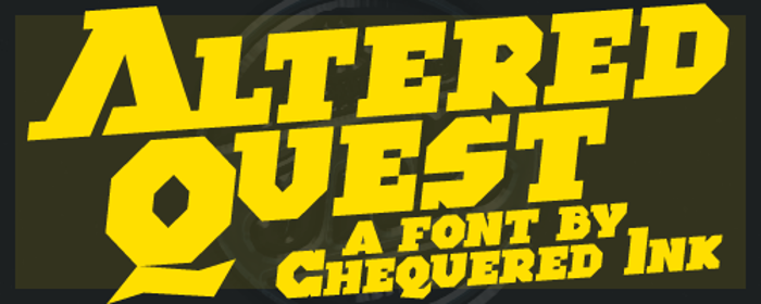 Altered Quest Font poster