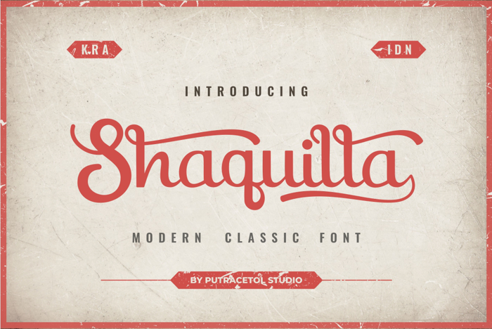 Shaquilla Font poster