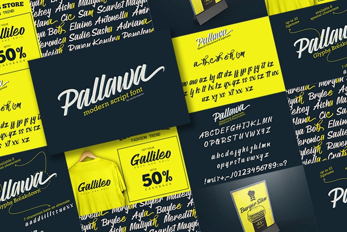 Pallawa Font poster